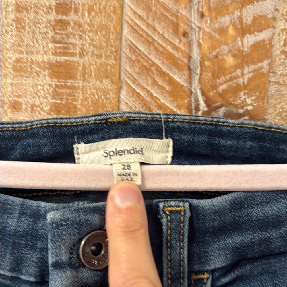 Splendid Blue Flare Wide Leg Jeans - Picture 3 of 8
